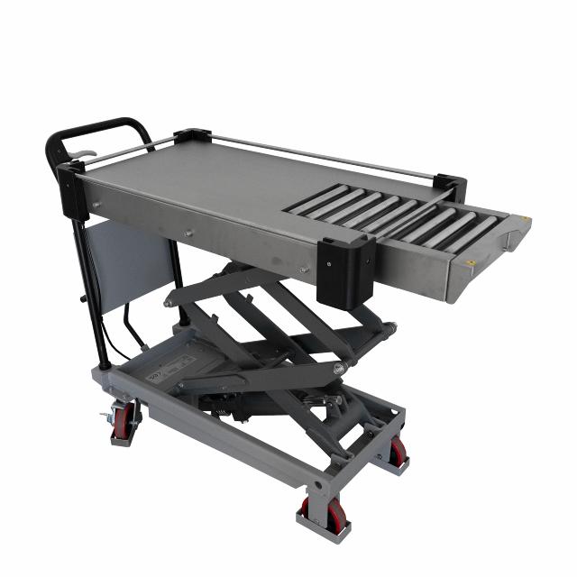 Koekappaleiden siirtovaunu