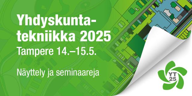 Olemme Yhdyskuntatekniikan messuilla 14.-15.5.2025!